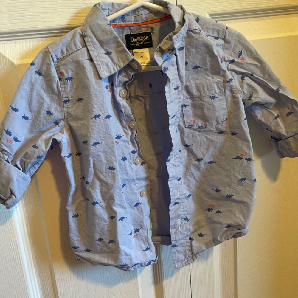 Blue oshkosh button up shirt